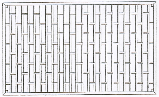 画像：『佛制比丘六物図』大衣（僧伽梨）